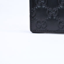 画像をギャラリービューアに読み込む, GUCCI グッチシマ マネークリップ カードケース ブラック シルバー金具 170580 レザー 美品 中古 4a006067
