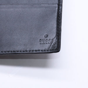 GUCCI グッチシマ マネークリップ カードケース ブラック シルバー金具 170580 レザー 美品 中古 4a006067