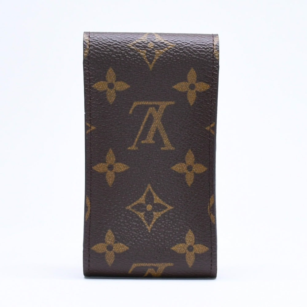 極美品 LOUIS VUITTON ルイヴィトン モノグラム エテュイ シガレットケース ブラウン M63024 タバコケース iQOSケース PVC 中古 4a006010