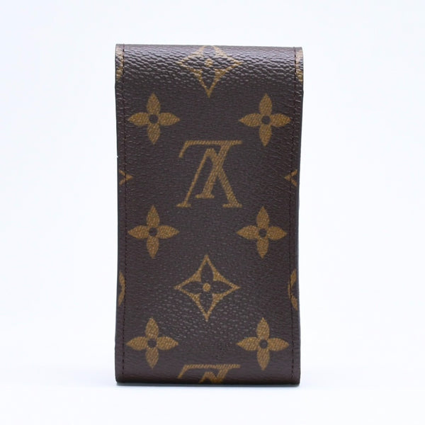 極美品 LOUIS VUITTON ルイヴィトン モノグラム エテュイ シガレットケース ブラウン M63024 タバコケース iQOSケース PVC 中古 4a006010