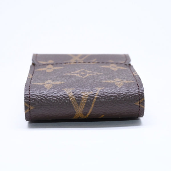 極美品 LOUIS VUITTON ルイヴィトン モノグラム エテュイ シガレットケース ブラウン M63024 タバコケース iQOSケース PVC 中古 4a006010