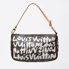 Very Good Condition LOUIS VUITTON Pochette Accessories Accessor Pouch M92192 Monogram Graffiti Used 4a009265