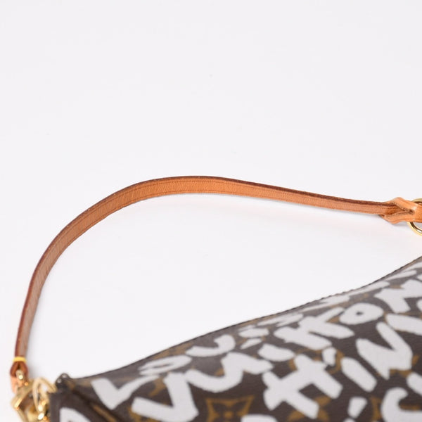 Very Good Condition LOUIS VUITTON Pochette Accessories Accessor Pouch M92192 Monogram Graffiti Used 4a009265