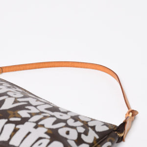 Very Good Condition LOUIS VUITTON Pochette Accessories Accessor Pouch M92192 Monogram Graffiti Used 4a009265