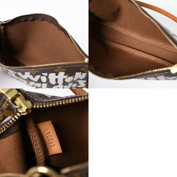 Very Good Condition LOUIS VUITTON Pochette Accessories Accessor Pouch M92192 Monogram Graffiti Used 4a009265