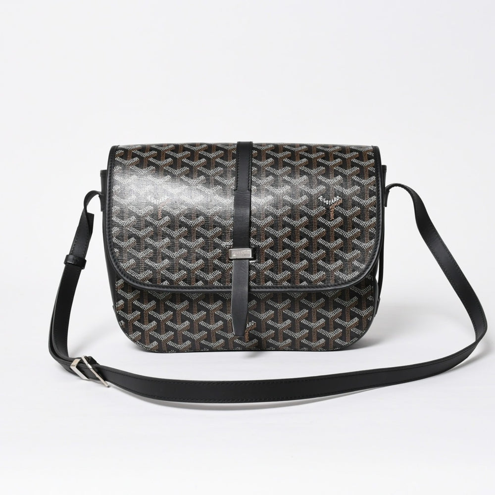 極美品 GOYARD ゴヤール ベルヴェデーレMMバッグ ショルダーバッグ BELVE3MMLTY02CG02P ブラック シルバー金具 中古 4a009592