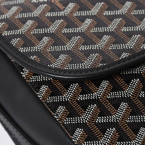 Very good condition GOYARD Belvedere MM bag shoulder bag BELVE3MMLTY02CG02P black silver metal fittings used 4a009592