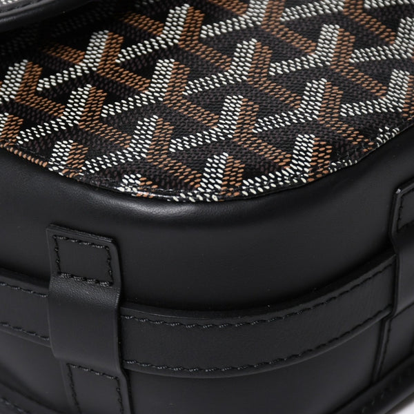 Very good condition GOYARD Belvedere MM bag shoulder bag BELVE3MMLTY02CG02P black silver metal fittings used 4a009592