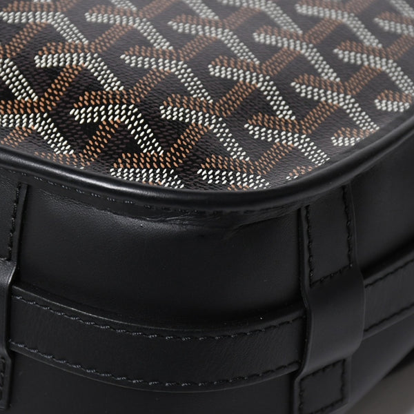 Very good condition GOYARD Belvedere MM bag shoulder bag BELVE3MMLTY02CG02P black silver metal fittings used 4a009592