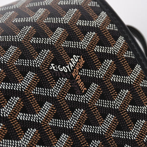 Very good condition GOYARD Belvedere MM bag shoulder bag BELVE3MMLTY02CG02P black silver metal fittings used 4a009592