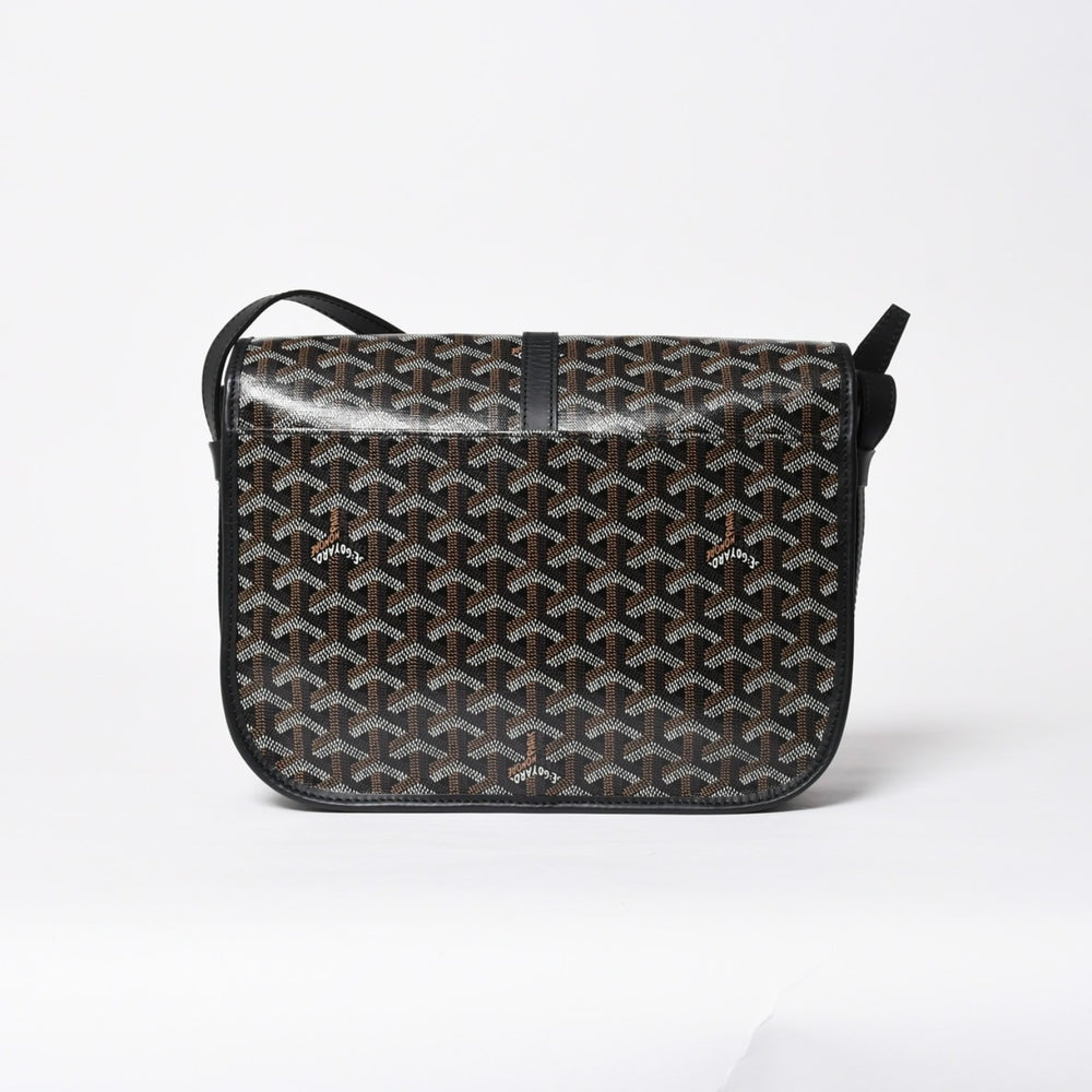 極美品 GOYARD ゴヤール ベルヴェデーレMMバッグ ショルダーバッグ BELVE3MMLTY02CG02P ブラック シルバー金具 中古 4a009592