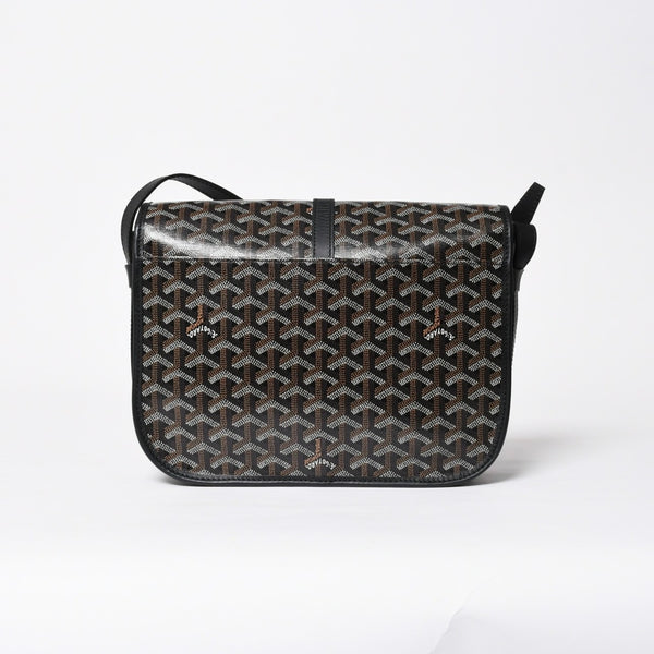 Very good condition GOYARD Belvedere MM bag shoulder bag BELVE3MMLTY02CG02P black silver metal fittings used 4a009592