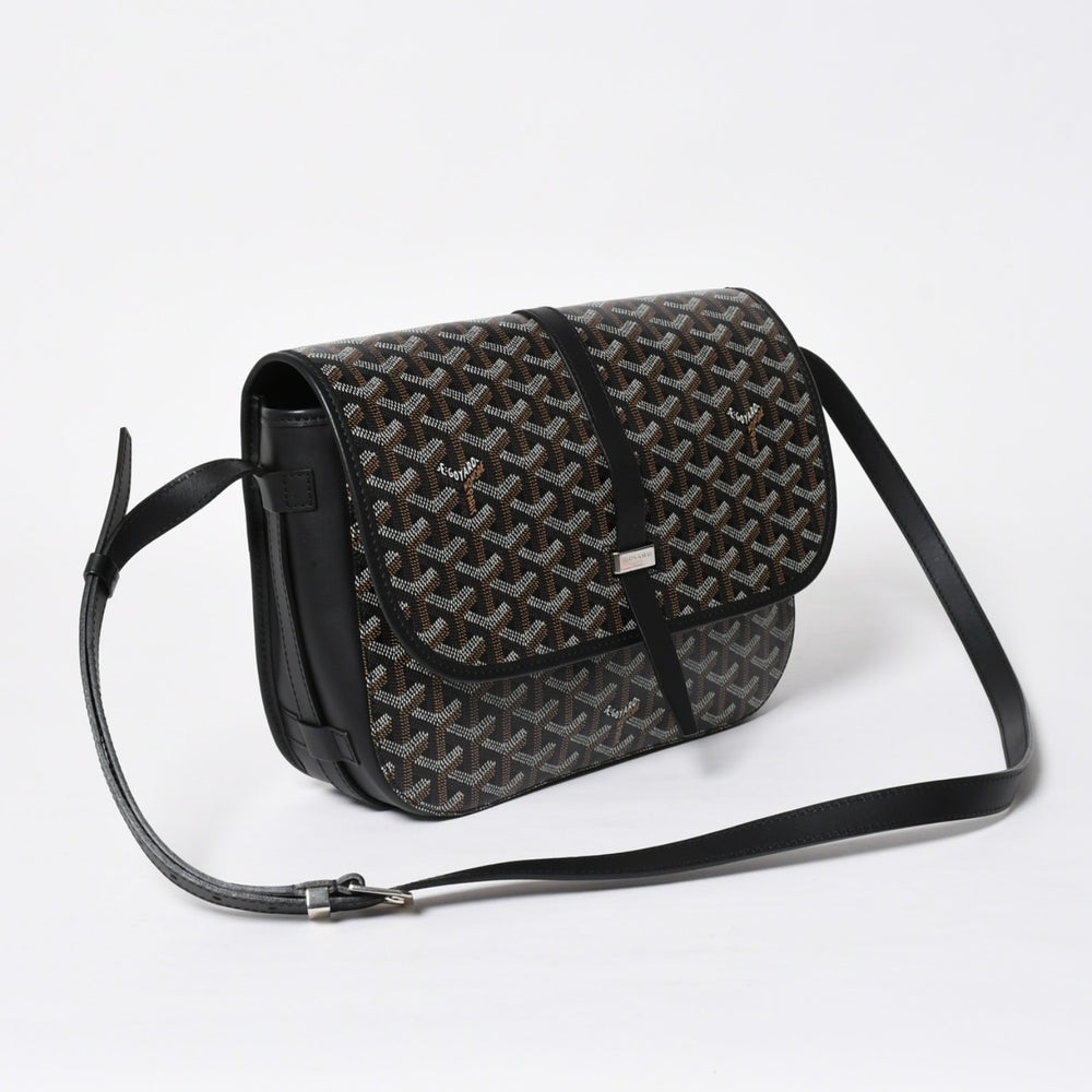Very good condition GOYARD Belvedere MM bag shoulder bag BELVE3MMLTY02CG02P black silver metal fittings used 4a009592