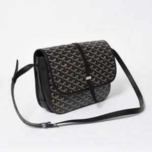 Very good condition GOYARD Belvedere MM bag shoulder bag BELVE3MMLTY02CG02P black silver metal fittings used 4a009592