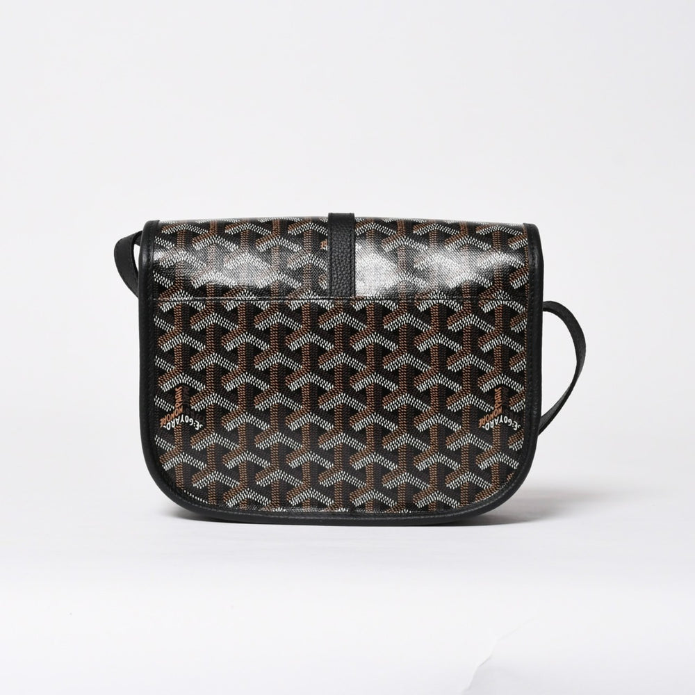 新品同様品 GOYARD ゴヤール カップヴェールPM クロスボディバッグ ショルダーバッグ PVC レザー ブラック シルバー金具 中古 4a009772