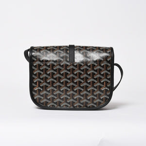 Like new GOYARD Cup Vert PM Crossbody Bag Shoulder Bag PVC Leather Black Silver Hardware Used 4a009772