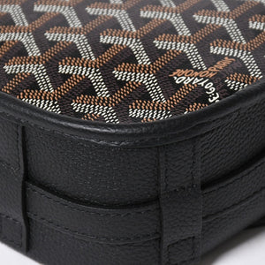Like new GOYARD Cup Vert PM Crossbody Bag Shoulder Bag PVC Leather Black Silver Hardware Used 4a009772