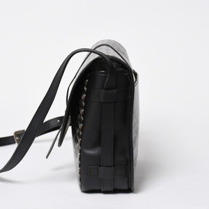 Very good condition GOYARD Belvedere MM bag shoulder bag BELVE3MMLTY02CG02P black silver metal fittings used 4a009592