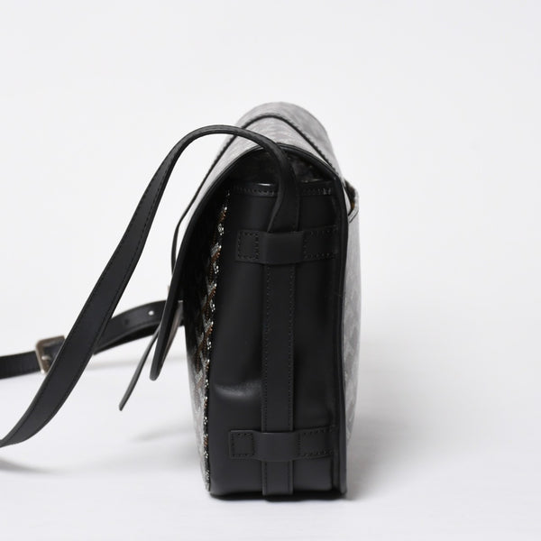 Very good condition GOYARD Belvedere MM bag shoulder bag BELVE3MMLTY02CG02P black silver metal fittings used 4a009592