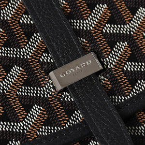 Like new GOYARD Cup Vert PM Crossbody Bag Shoulder Bag PVC Leather Black Silver Hardware Used 4a009772
