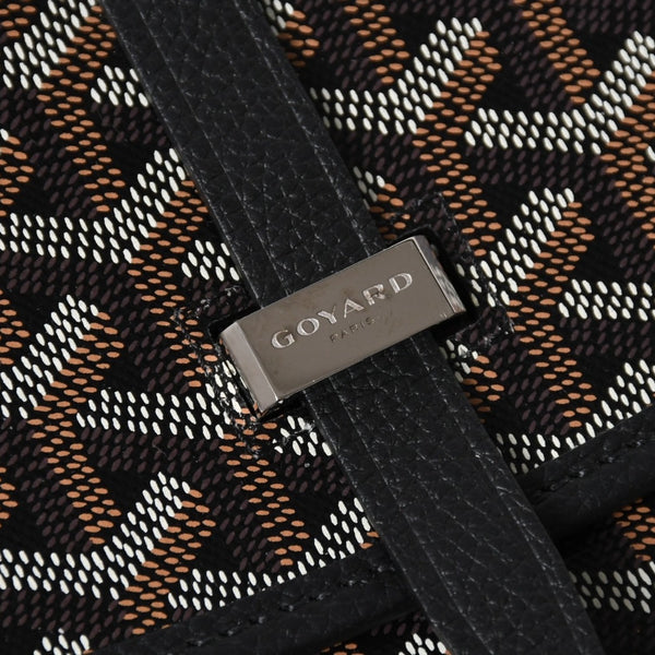 Like new GOYARD Cup Vert PM Crossbody Bag Shoulder Bag PVC Leather Black Silver Hardware Used 4a009772