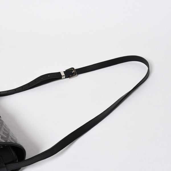 Very good condition GOYARD Belvedere MM bag shoulder bag BELVE3MMLTY02CG02P black silver metal fittings used 4a009592