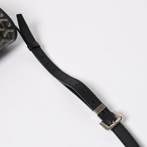 Very good condition GOYARD Belvedere MM bag shoulder bag BELVE3MMLTY02CG02P black silver metal fittings used 4a009592
