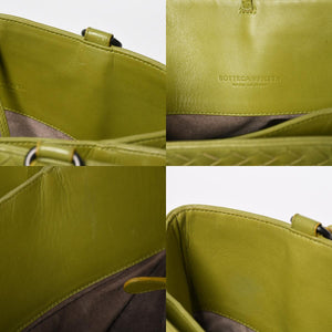 BOTTEGA VENETA ボッテガヴェネタ ハンドバッグ カーキ イエロー ハンドバッグ イントレチャート 223377 V0016 3560 美品 中古 4a009342