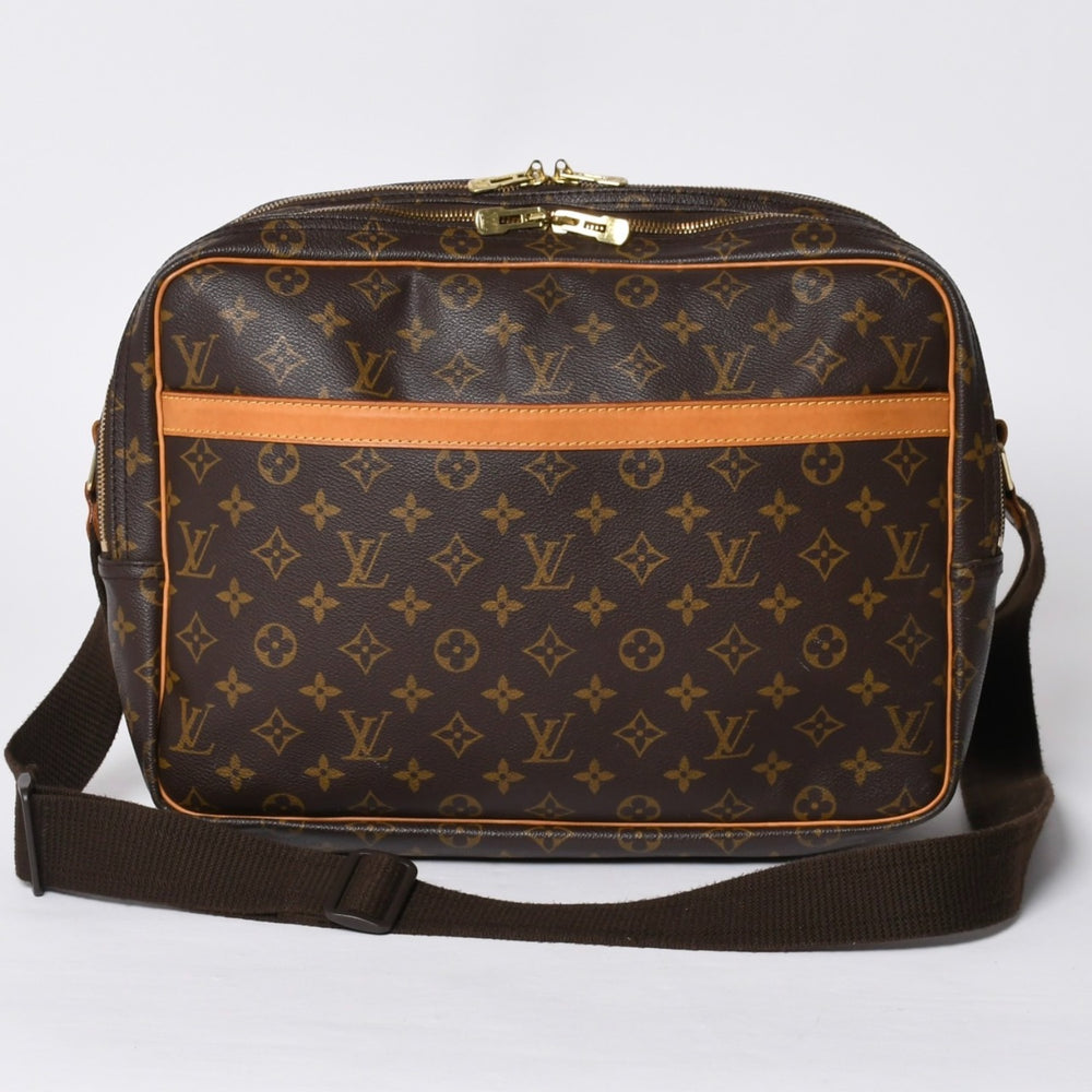 LOUIS VUITTON Shoulder Bag Reporter GM Monogram M45252 Brown Gold Hardware Good Condition Used 4a000868