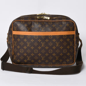 LOUIS VUITTON Shoulder Bag Reporter GM Monogram M45252 Brown Gold Hardware Good Condition Used 4a000868