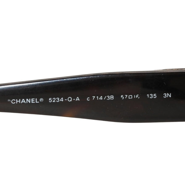 CHANEL Sunglasses Eyewear 5234-Q-A c.714/3B Size 57□16 135 Coco Mark Turnlock Temple Tortoiseshell Color Good Condition Used 4a000794