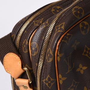 LOUIS VUITTON Shoulder Bag Reporter GM Monogram M45252 Brown Gold Hardware Good Condition Used 4a000868