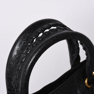 BALENCIAGA バレンシアガ ハンドバッグ バレンシアガ シティ 2WAY ショルダーバッグ ブラック レザー 811442 美品 中古 4a000692