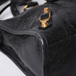BALENCIAGA バレンシアガ ハンドバッグ バレンシアガ シティ 2WAY ショルダーバッグ ブラック レザー 811442 美品 中古 4a000692