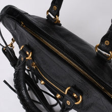 画像をギャラリービューアに読み込む, BALENCIAGA バレンシアガ ハンドバッグ バレンシアガ シティ 2WAY ショルダーバッグ ブラック レザー 811442 美品 中古 4a000692