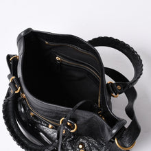 画像をギャラリービューアに読み込む, BALENCIAGA バレンシアガ ハンドバッグ バレンシアガ シティ 2WAY ショルダーバッグ ブラック レザー 811442 美品 中古 4a000692