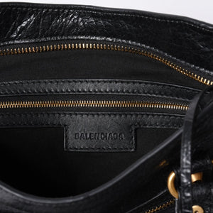 BALENCIAGA バレンシアガ ハンドバッグ バレンシアガ シティ 2WAY ショルダーバッグ ブラック レザー 811442 美品 中古 4a000692