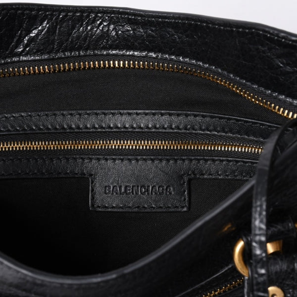 BALENCIAGA バレンシアガ ハンドバッグ バレンシアガ シティ 2WAY ショルダーバッグ ブラック レザー 811442 美品 中古 4a000692