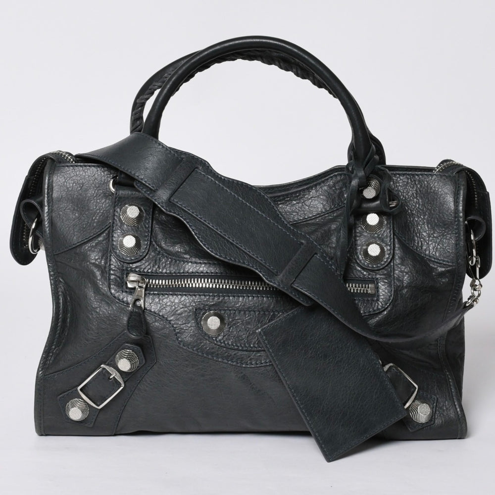 BALENCIAGA バレンシアガ ジャイアント シティ 173084・1202 527589 Hand Bag ハンドバッグ 2WAY レザー 美品 中古 4a000515
