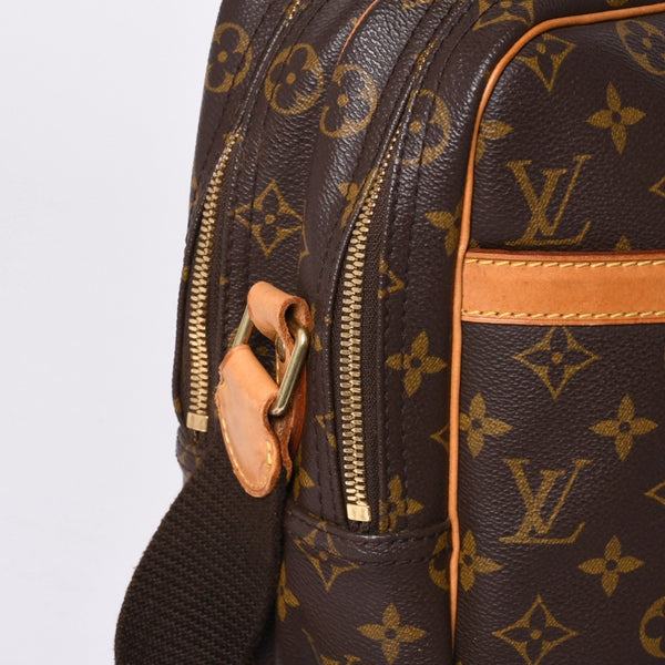 LOUIS VUITTON Shoulder Bag Reporter GM Monogram M45252 Brown Gold Hardware Good Condition Used 4a000868
