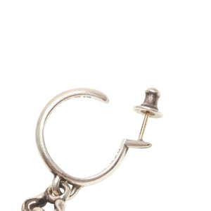 CHROME HEARTS No5 Dagger Hoop Earrings Weight 7.7g Silver 925 1989 Engraved Accessory Good Condition Used 4c068901