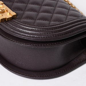新品同様 CHANEL シャネル ボーイシャネル スモール チェーンショルダーバッグ AS3350 ランダム番台 ココマーク キャビアスキン 中古 4a009758