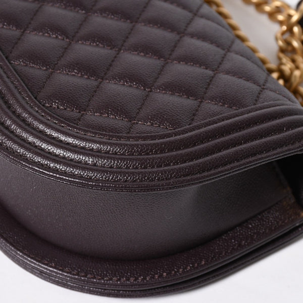 新品同様 CHANEL シャネル ボーイシャネル スモール チェーンショルダーバッグ AS3350 ランダム番台 ココマーク キャビアスキン 中古 4a009758