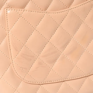 極美品 CHANEL シャネル カンボンライン ハンドバッグ 9番台 ココマーク パッチ レザー ブラック ベージュ シルバー金具 中古 4a009602