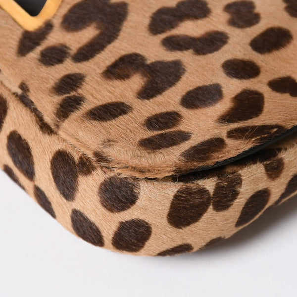 Very Good Condition Christian Dior Haraco One Shoulder Bag MA-0020 Maris Pearl Leopard Galliano Period Used 4a009707