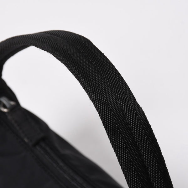 PRADA プラダ ホーボー ハンドバッグ MV515 トライアングルロゴ 三角ロゴプレート ナイロン ブラック 美品 中古 4a009691