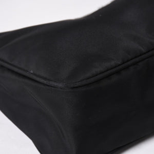 PRADA プラダ ホーボー ハンドバッグ MV515 トライアングルロゴ 三角ロゴプレート ナイロン ブラック 美品 中古 4a009691