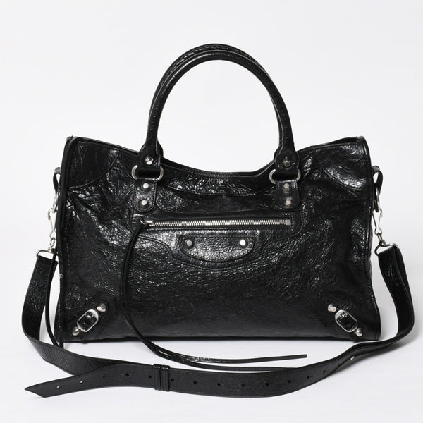 Very Good Condition BALENCIAGA Balenciaga 2WAY Handbag Shoulder Bag Le City Lambskin 823058 Used 4a009610