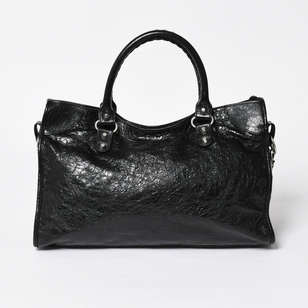 Very Good Condition BALENCIAGA Balenciaga 2WAY Handbag Shoulder Bag Le City Lambskin 823058 Used 4a009610