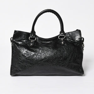 Very Good Condition BALENCIAGA Balenciaga 2WAY Handbag Shoulder Bag Le City Lambskin 823058 Used 4a009610